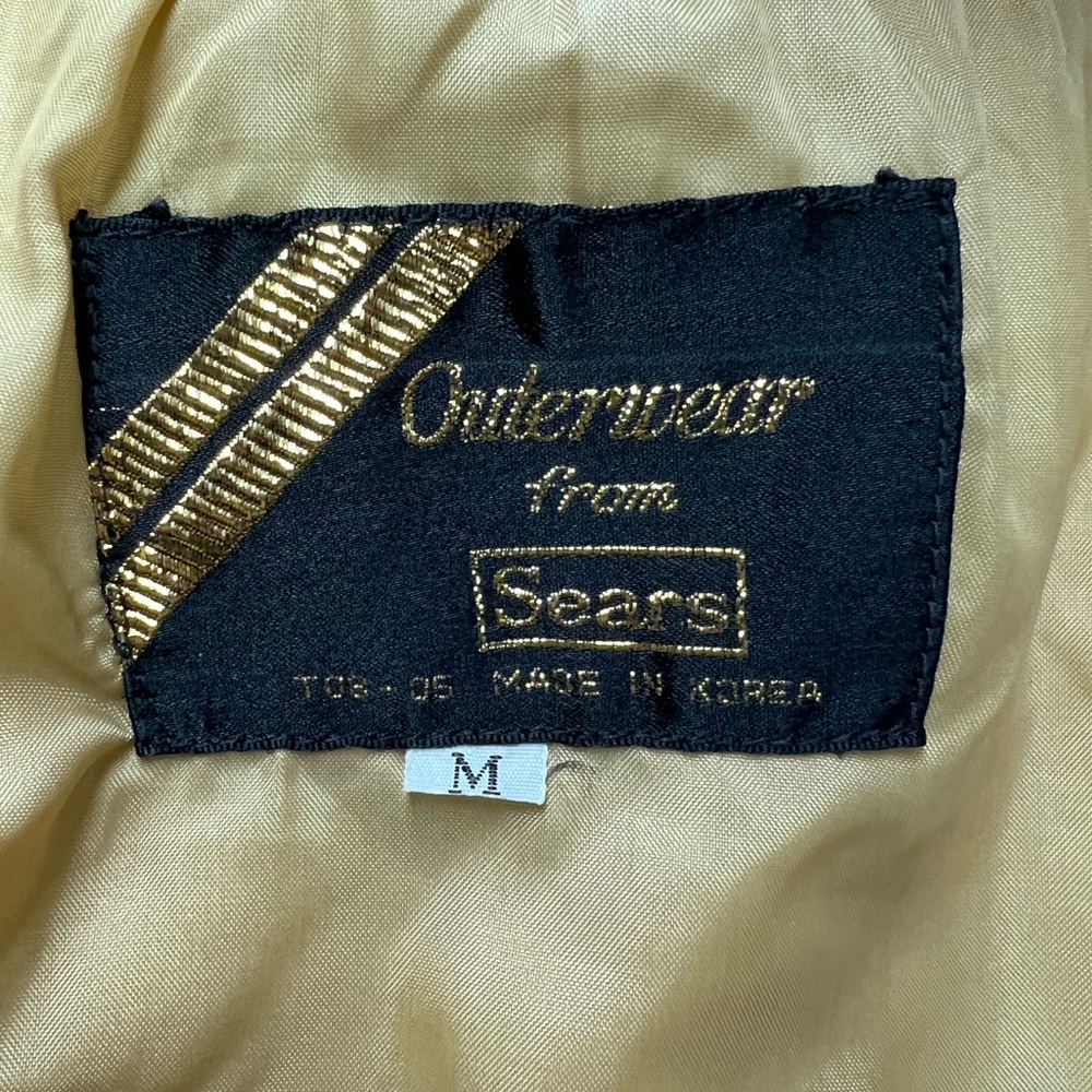 Vintage 70s Sears Men’s M Brown Retro Puffer Vest Insulated - Picture 2 of 9
